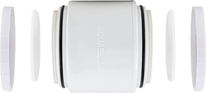 AquaBliss HD Revitalizing Shower Filter Replacement Cartridge For SF400 & SF500-2x Vitamin C + Minerals for Silky Hair, Glowing Skin, Strong Nails. 2-Pack (SFC400)