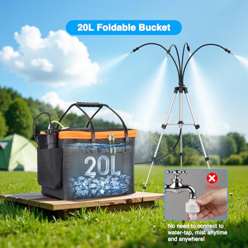 Portable Misting System with Standing