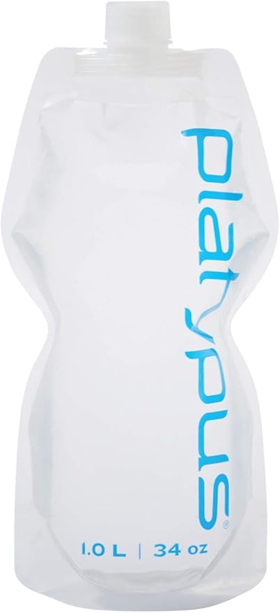 Platypus SoftBottle Collapsible Backpacking Water Bottle with Closure Cap