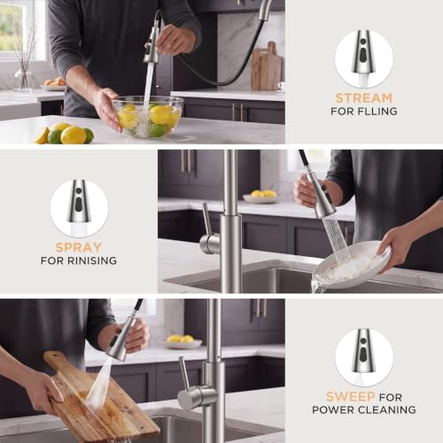 Kitchen Faucet with Pull Down Sprayer