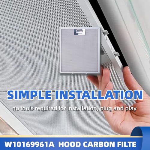 Upgraded 5 Layer Aluminum W10169961 Range Hood Filter 10.5x12in 2 Pack
