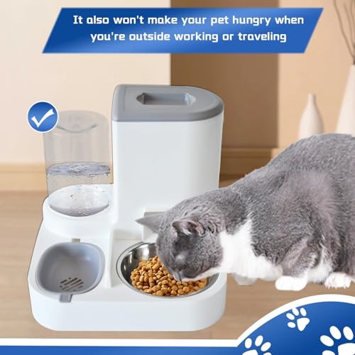 Automatic Cat Food and Water Dispenser Set 2 in 1