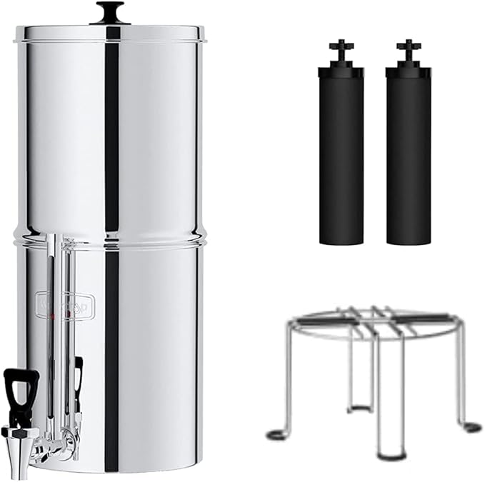 Waterdrop Gravity-fed Water Filter System & Stainless Steel Stand