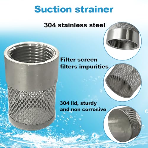 3 4" 304 stainless steel filter head with internal thread diameter of 25mm connected to 3