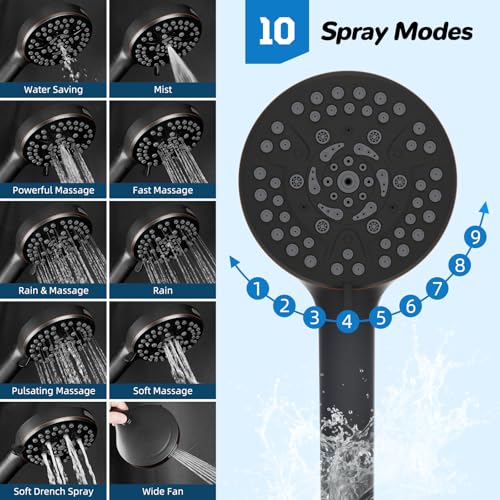cUPC Certified High Pressue 13'' Rainfall Shower Head with 5