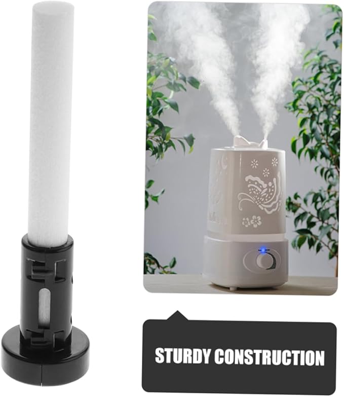 4sets Humidifier Cotton Sticks with Plastic Holder Efficient Moisture Absorption and Stable Performance Replacement Filters for Home Office Bedroom and Living Room - AquaVibe