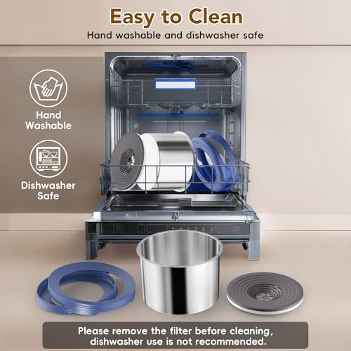 12L Dog Water Bowl No Spill Stainless Steel for Slow Drinking Blue