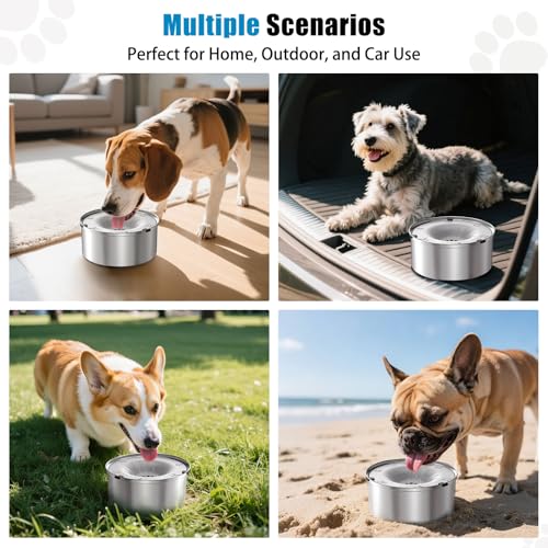 Dog Water Bowl No Spill 40oz