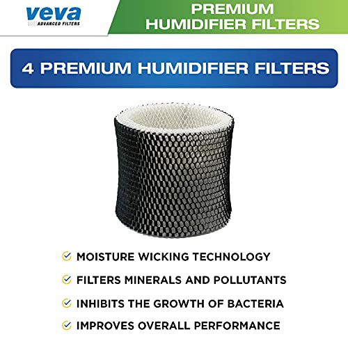 4 Pack Premium Humidifier Filters Replacement for Holmes Filter B