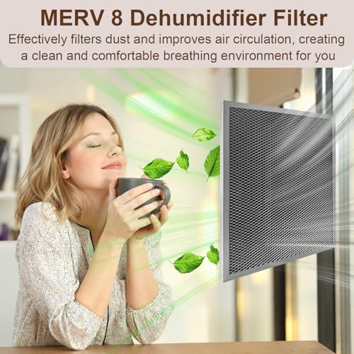 2 Pack 5443 MERV 8 Dehumidifier Filters Compatible with Aprilaire Whole
