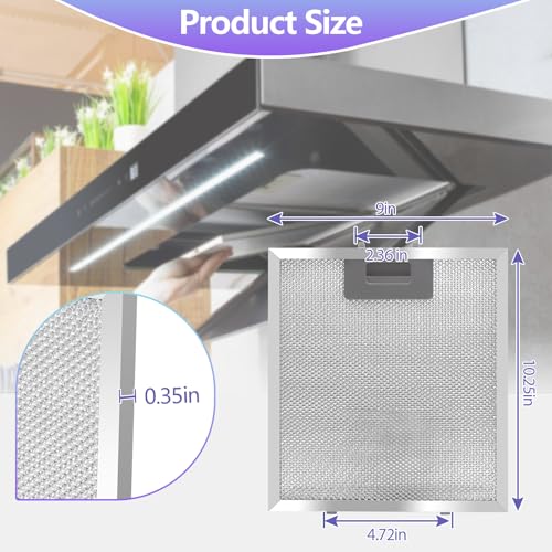 2 Pack S97018029 Range Hood Filter Replacement