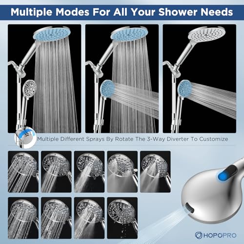 Dual Filtered Handheld Shower Heads Combo