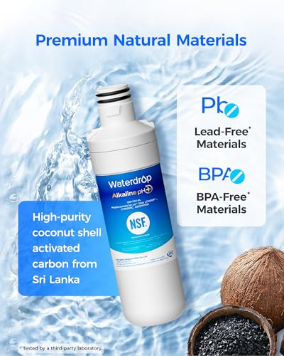 Alkaline LT1000PC ADQ747935 Refrigerator Water Filter (2 Count)