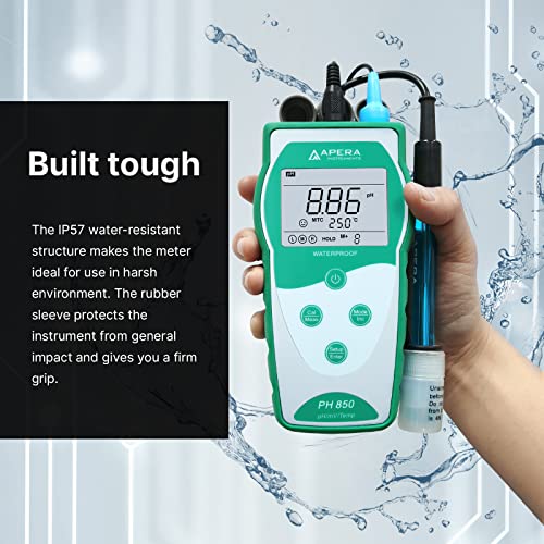 Value Series PH850 Portable Handheld pH Meter Kit