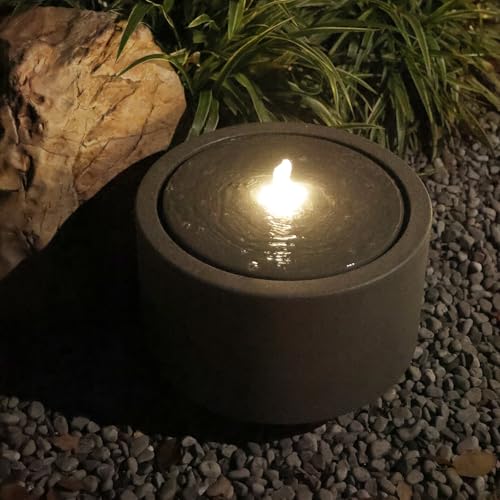 10.23” H Outdoor Water Fountain Made with Eco