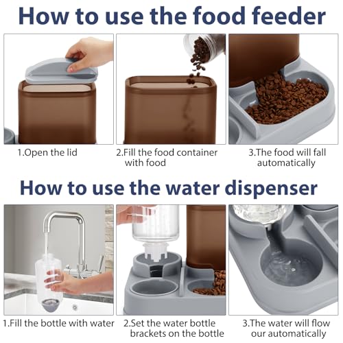 Automatic Small Pet Feeder and Water Dispenser