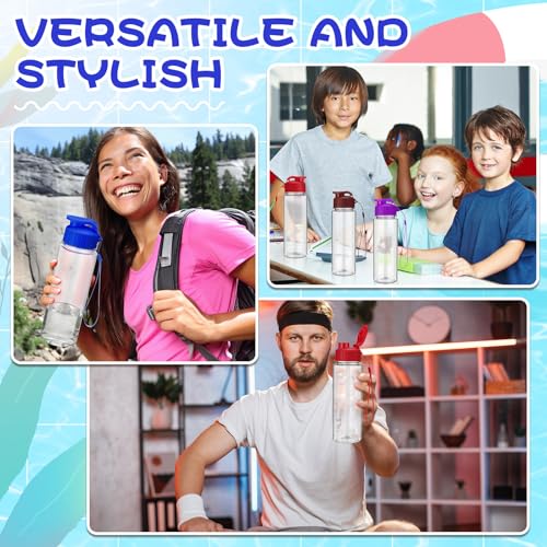 20 Pcs 17 Oz Plastic Water Bottles Bulk Sports