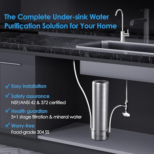BS13 Under Sink Water Filtration System with Dedicated Faucet