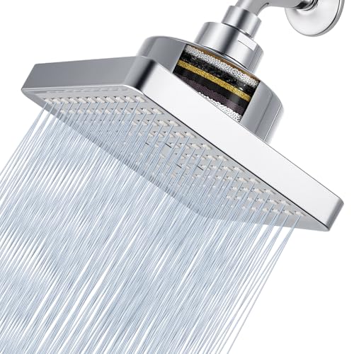 High Pressure Rain Shower Head with Filtered