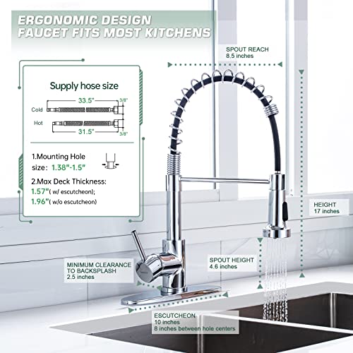 Pull Down Kitchen Faucet