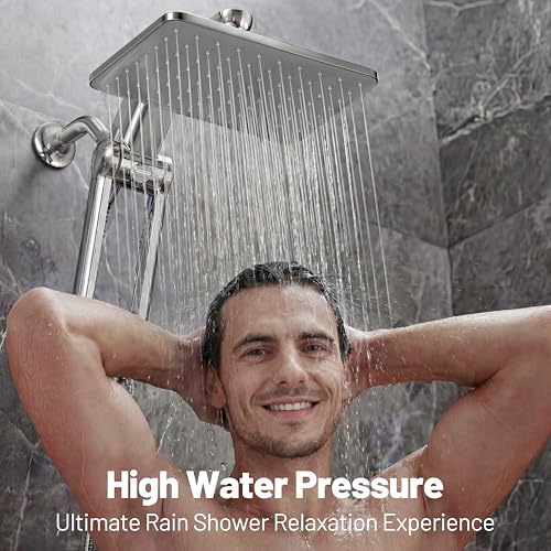 Dual Filtered Rainfall Handheld Showerhead Spray Combo with 7 Modes
