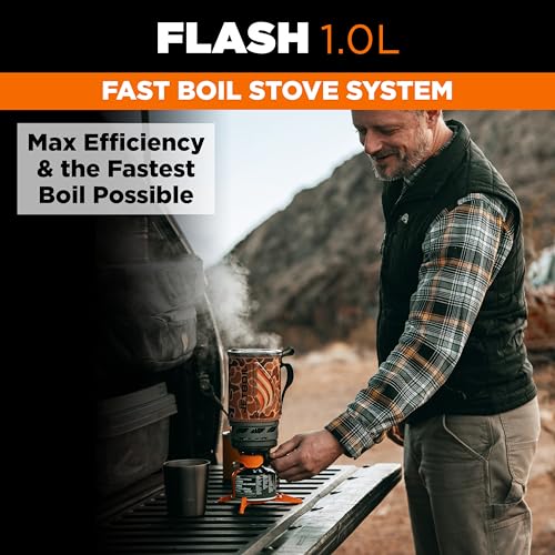 Flash 1.0L Portable Fast Boil Stove for Camping and Backpacking with 1