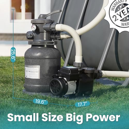 10" Sand Filter Pump for Above Ground Pool with Timer (10 inch(es))