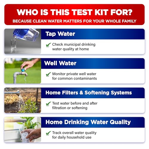 All New 21 in 1 Drinking Water Testing Kit Strips (120 Count)