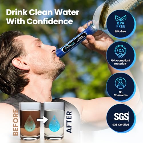 Filters Clean Survival Water Filter Straw (2 Count)