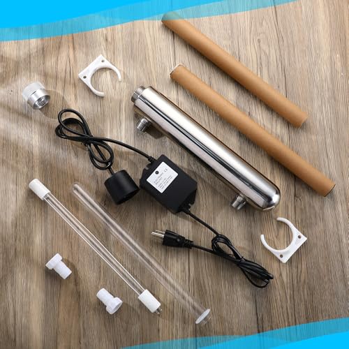 12W UV Pond Clarifier for Koi Pond Aquarium and Fish Tank