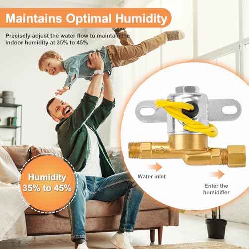 4040 Humidifier Water Solenoid Valve Fit for Aprilaire Whole House Humidifier 400 400M 500 500M 600 600M 558 550A 550 568 560A 560 700 700M 768 760A 760