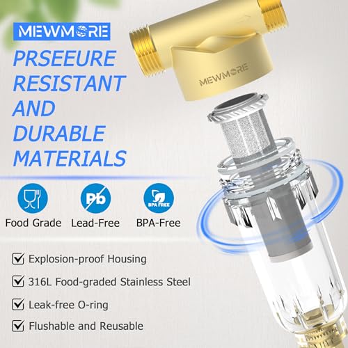 WHC40 Whole House Spin Down Sediment Filter with 1"MNPT & 3