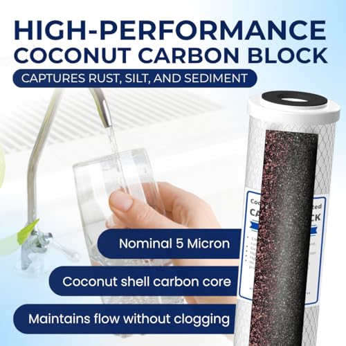 Set of 4 Compatible for Water Filter GE GXWH04F (4 Count)