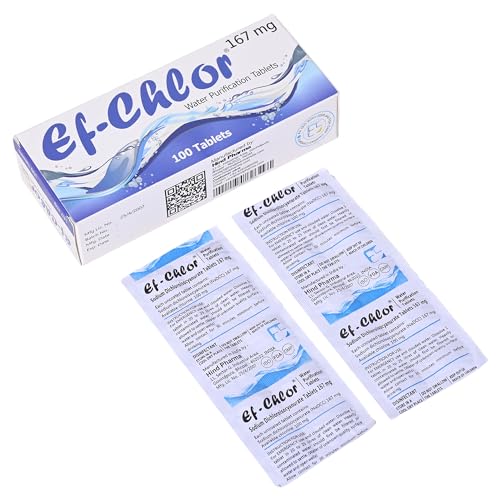 Water Purification Tablets 167 mg (100 Count)