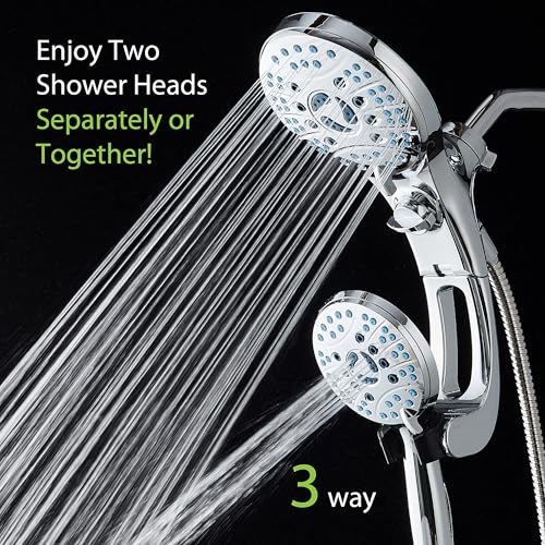 AquaCare 50 mode High Pressure Shower Head Combo with Arm & Dual Power Wash