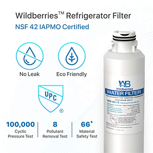 DA97-08006A-1, DA29-00020B Replacement for Samsung Refrigerator Water Filter Compatible with DA29-00019A, HAF-CIN/EXP Samsung Refrigerator Water Filter Replacement, HAF-CIN,Pack of 3 (3 Count)