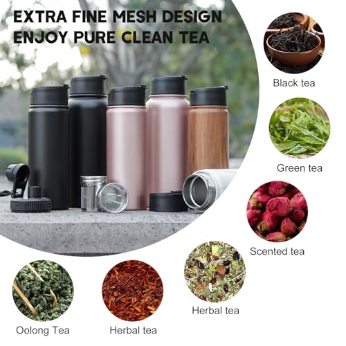 Infuser Water Bottle with Removable Strainer for loose leaf Tea 18
