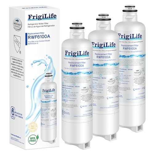 RWF6100A Refrigerator Water Filter Replacement For Bosch Ultra Clarity Pro BORPLFTR50 (3 Count)