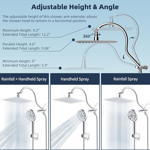 All Metal cUPC Certified High Pressure Rainfall 8'' Shower Head