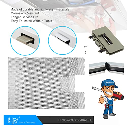 W10169961A Range Hood Filter Fits Whirlpool 2 Pack (2 Count)