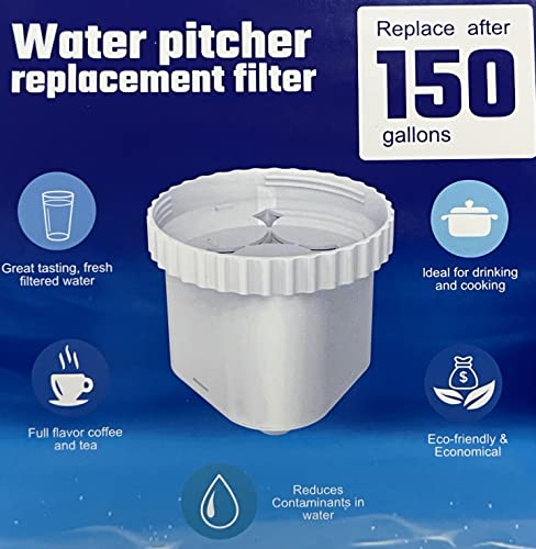 Water Pitcher Filter Replacement For Epic Pure (4 Count)