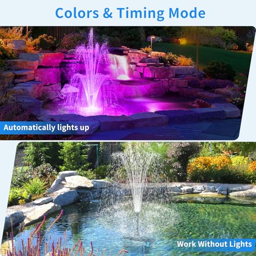 Pond Filter with LED Lights