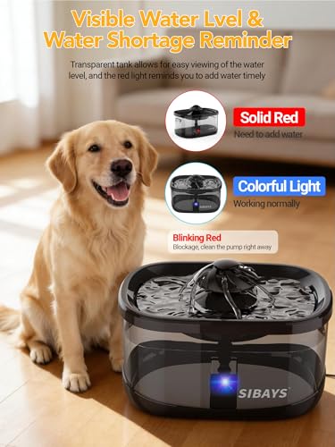 9.5L 2.5Gal Dog Water Fountain