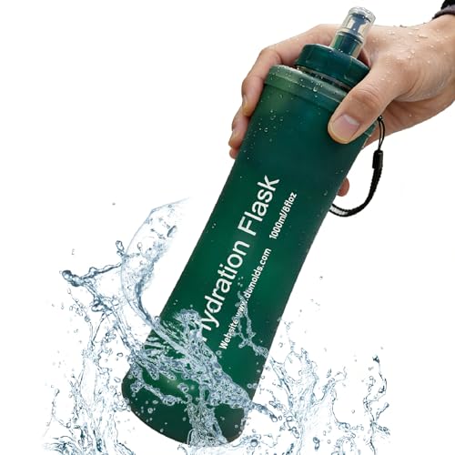 Collapsible Water Bottle with Filter for Hiking Travel
