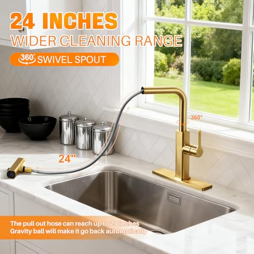 Kitchen Faucet with Pull Down Sprayer