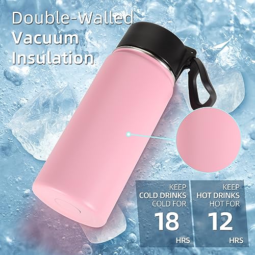 16 OZ Kids Water Bottle Bulk 4 Pack (4 Count)
