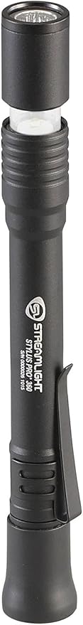 Streamlight 66218 Stylus Pro 64-Lumen 360 Penlight/Lantern Combo Flashlight with 2 AAA Alkaline Batteries, Black