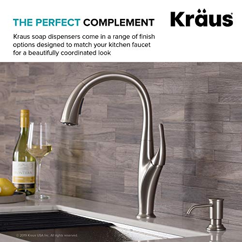 Kitchen Soap and Lotion Dispenser in Spot Free Stainless Steel
