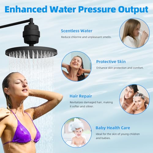 High Output 20 Stage Shower Filter for Hard Water