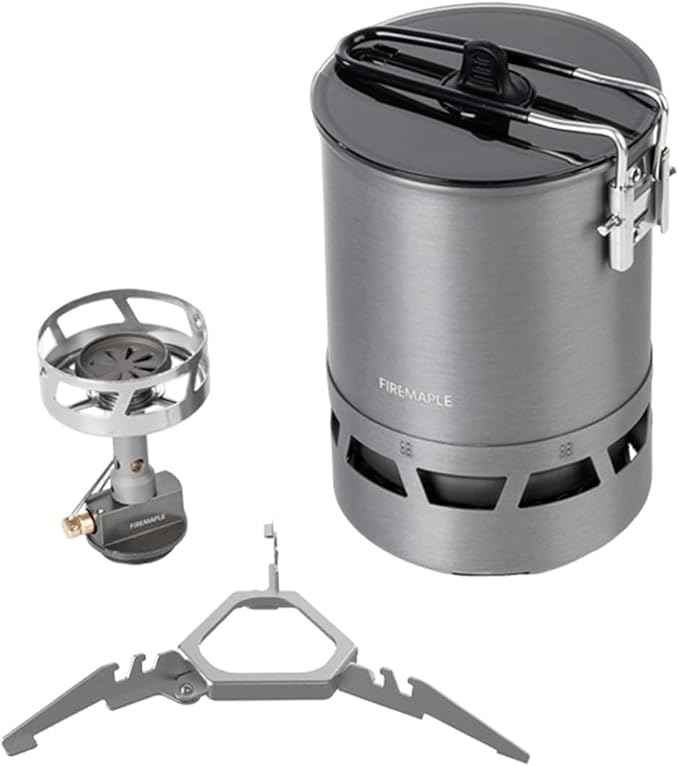 Fire-Maple Petrel Quickboil Pro Ultralight Cooking System – Compact & Fast-Boiling Backpacking Stove Pot Set, Ideal for Hiking, Solo Camping, Travelling, Hunting Trips | Petrel Quickboil Pro System